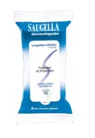 Saugella Lingette Dermoliquide Hygiène Intime Paquet/15 à Saint-Maximim